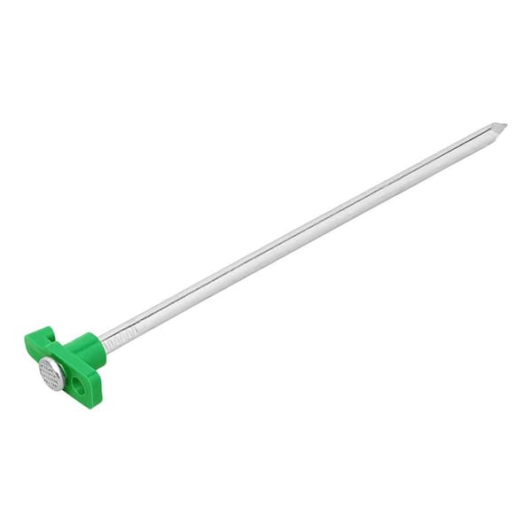 Telttanauha 25 cm metallia, muovinen koukku, joka hehkuu pimeässä