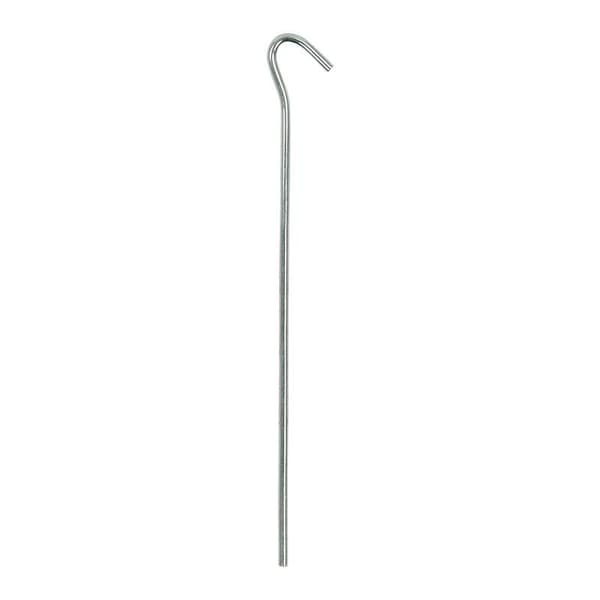 Tältpinne 22cm metall med öppet öga 10 stycken i polybag