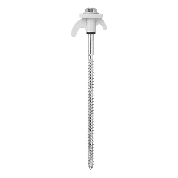 Telttatappi 20cm metallinen ruuvattava muovikoukulla 6 kpl polybagissa