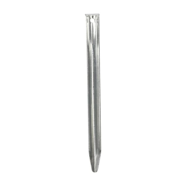 Teltpæl 22 cm aluminium halvrund