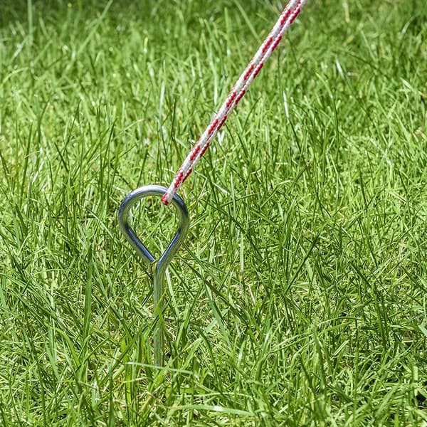 Tentpinne 19cm aluminium med øye