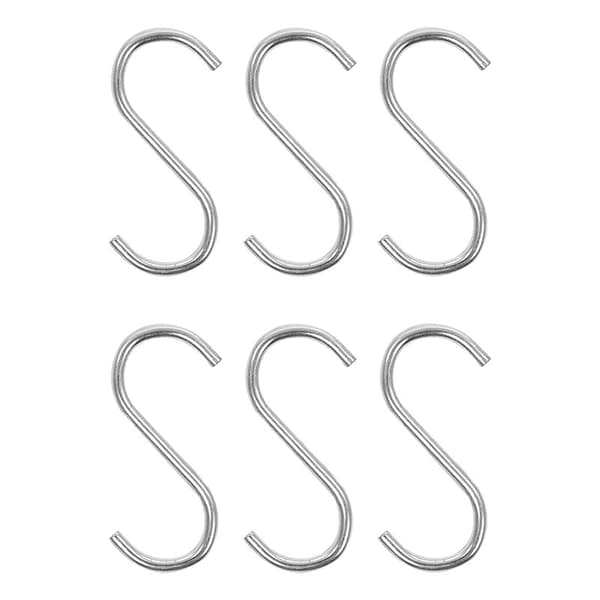 S koukku Ø4mm 6cm 6 kpl läpipainopakkauksessa