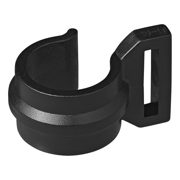 Tältklämma 20-25mm med slits svart 4 stycken i blister