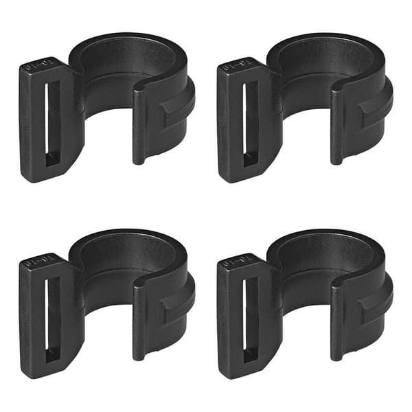 Tältklämma 20-25mm med slits svart 4 stycken i blister