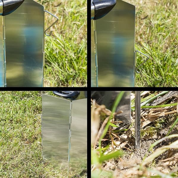 Madlavningsrude 5-delt aluminium foldbar 49 x 26 cm