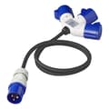 Miniatyrbilde 3 av 6: CEE 3-veis splitter 16A 150cm 3x2,5mm²