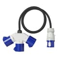 Miniatyrbilde 4 av 6: CEE 3-veis splitter 16A 150cm 3x2,5mm²