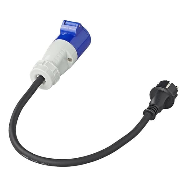Adapterikaapeli 40 cm Schuko-liittimestä CEE:hen