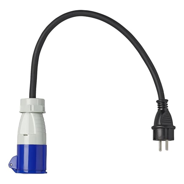 Adapterikaapeli 40 cm Schuko-liittimestä CEE:hen
