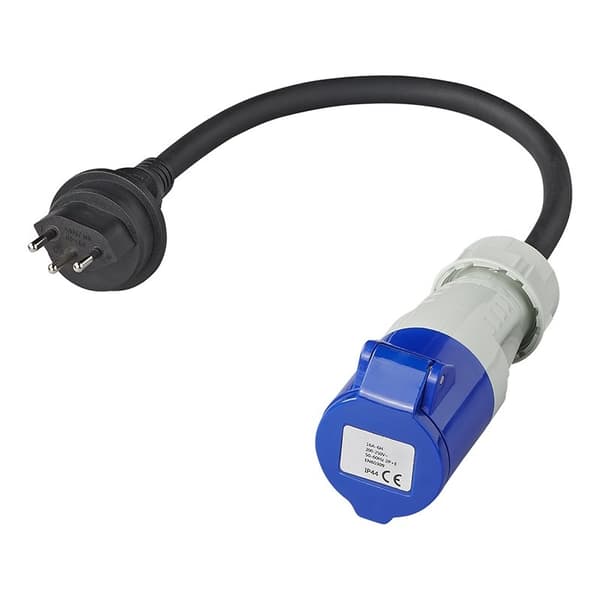 Adapterkabel 40cm 3x2,5mm² från Swiss stick till CEE
