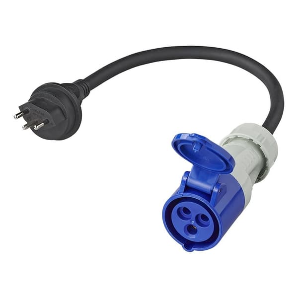 Adapterkabel 40cm 3x2,5mm² från Swiss stick till CEE