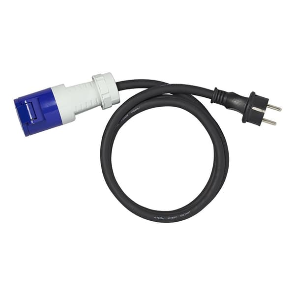 Adapterikaapeli 150cm 3x2,5mm² Schuko-liittimestä CEE:hen