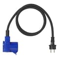 Miniatyrbilde 4 av 6: Adapterkabel 150cm 3x2,5mm² fra Schuko-plugg til CEE-vinklet kontakt + Schuko-kontakt