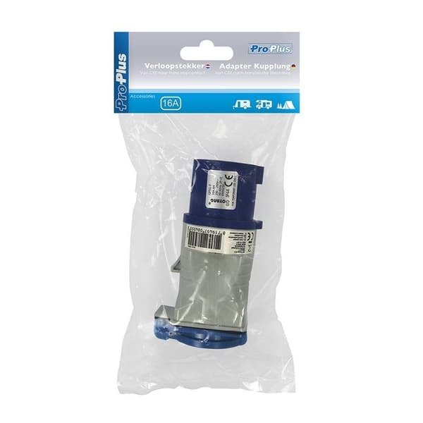 Adapter fra CEE til fransk stikdåse