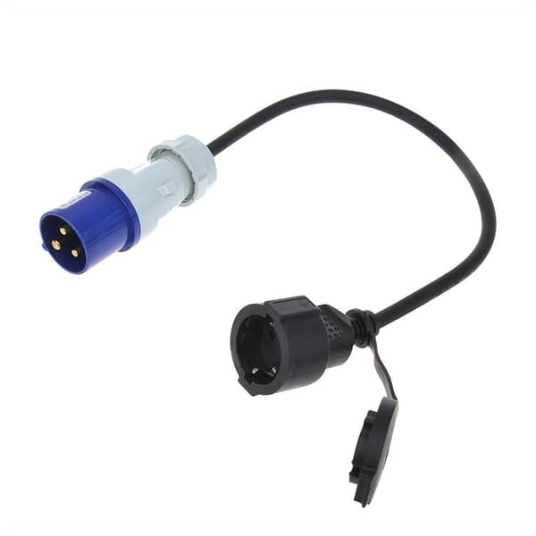 Adapterkabel 40cm fra CEE-stik til Schuko-stikdåse
