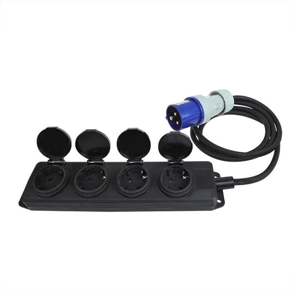 CEE 4-vejs Schuko stikkontakt 1,5M