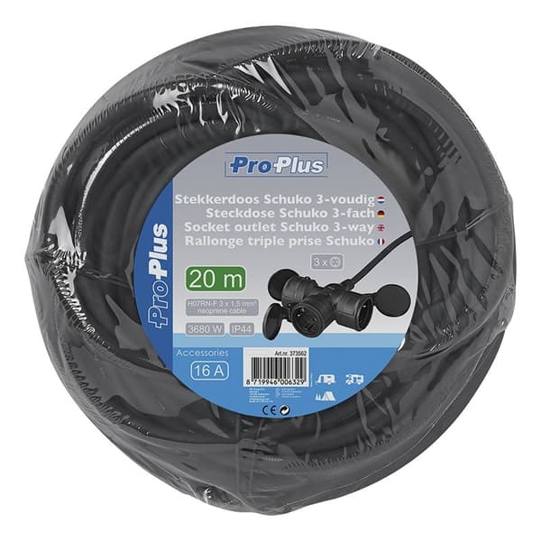 Pistorasia Schuko 3-tie 20M 3x1,5mm²
