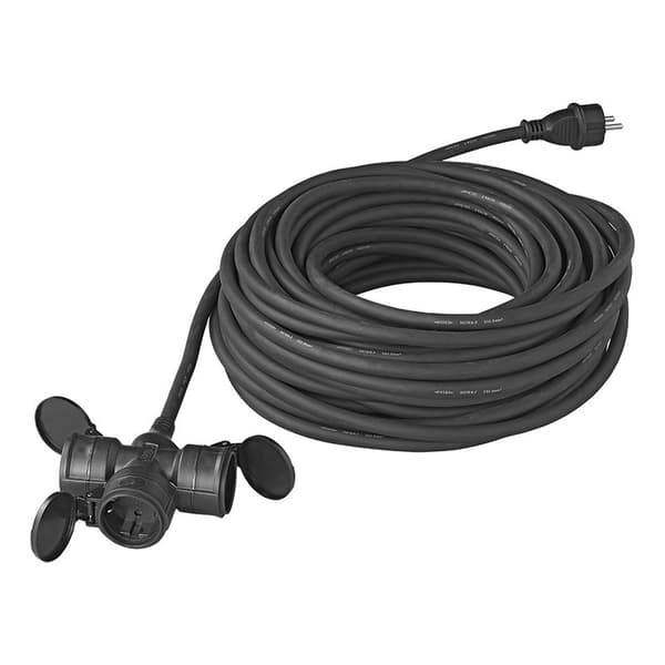 Uttag Schuko 3-vägs 20M 3x2,5mm²
