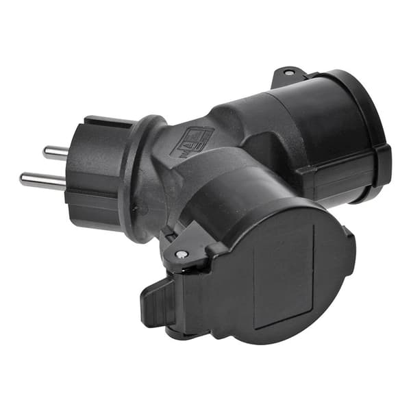 Schuko 2-vejs splitter