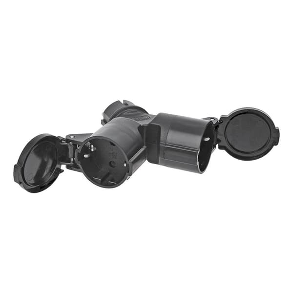 Schuko 2-vejs splitter
