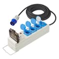 Miniatyrbilde 1 av 6: Telt/sammenleggbar tilhengerenhet 10M 3x1,5mm² med MCCB og RCD + 2xUSB