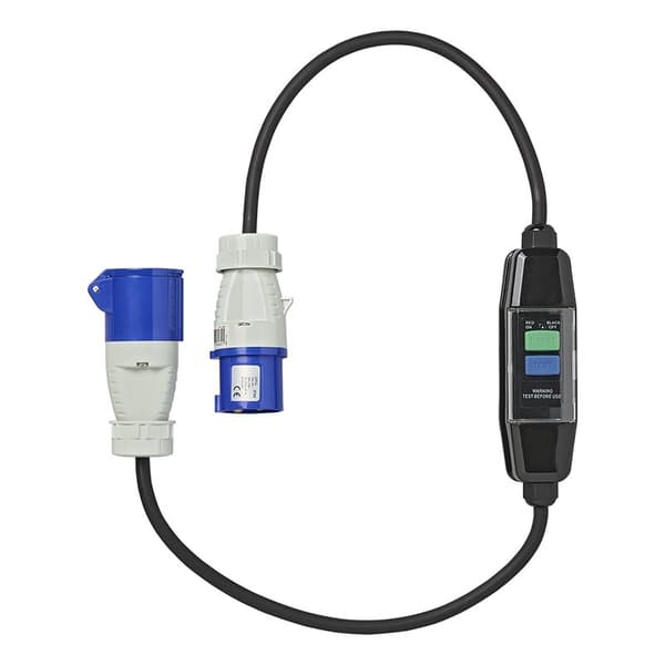 Adapterkabel 120cm 3x1,5mm² CEE + fejlstrømsenhed