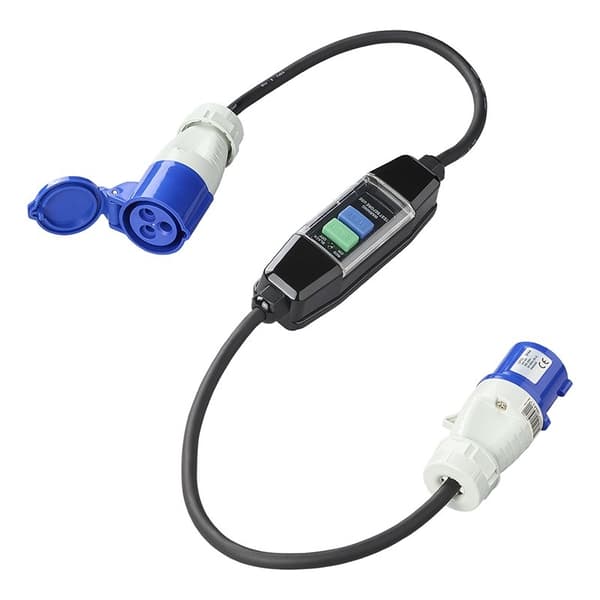 Adapterkabel 120cm 3x1,5mm² CEE + fejlstrømsenhed