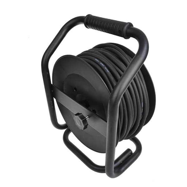 Kabelupprullare CEE 25M 3x1,5mm² (2x Schuko + 1x CEE)