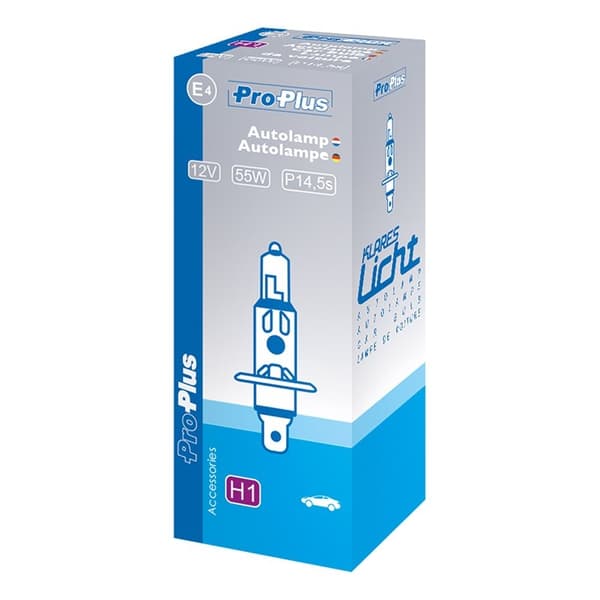Bilpære 12V 55W P14.5s H1 i boks
