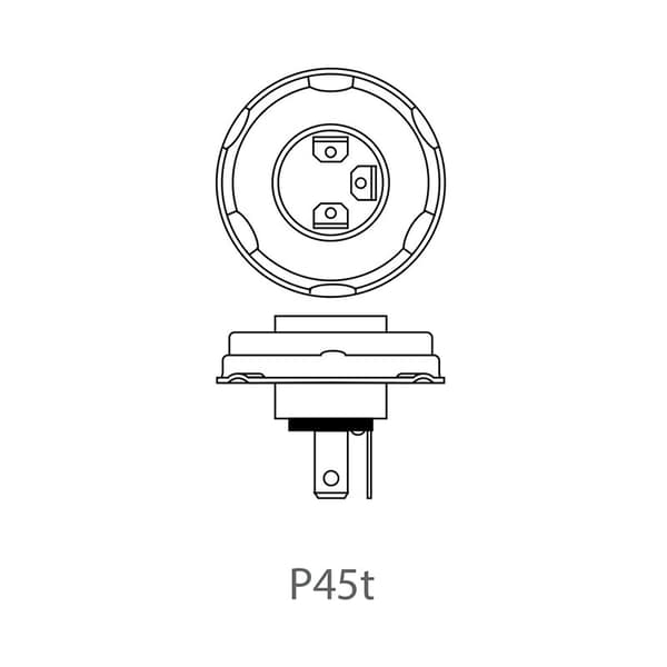 Bilpære 12V 45/40W P45t i boks