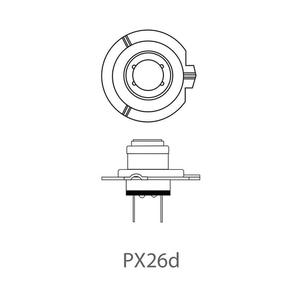 Bilpære 12V 55W PX26d H7 i boks