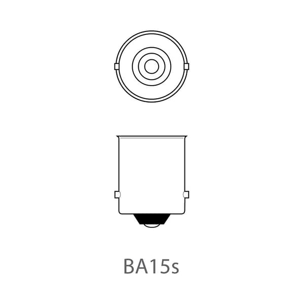 Bilpære 12V 5W BA15s pr stk
