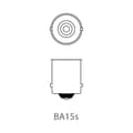 Miniatyrbilde 3 av 4: Bilpære 12V 21W BA15s pr stk