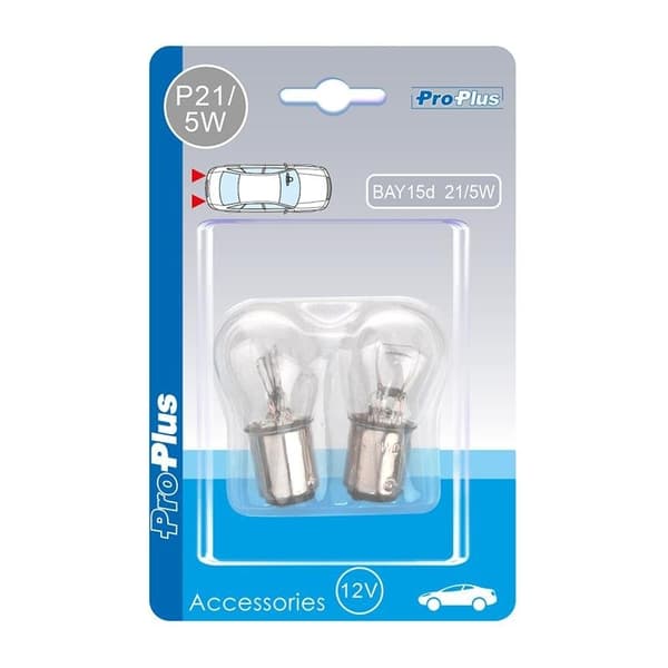 Billampa 12V 21/5W BAY15d 2 st i blister