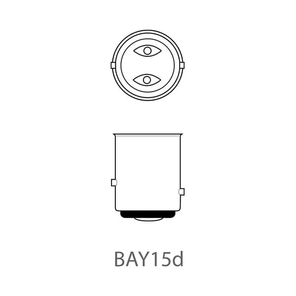 Bilglödlampa 12V 21/5W BAY15d per st