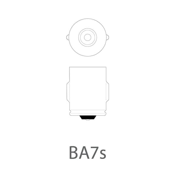 Bilglödlampa 12V 2W BA7s per st
