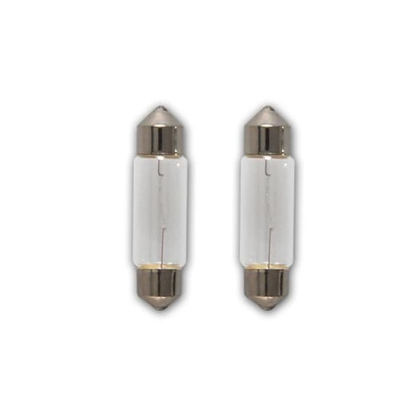 Bilpære 12V 10W SV8.5 11x38 2 stk i blisterpakning