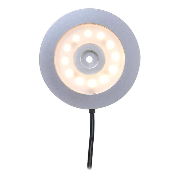 Utenpåliggende spotlight 12-leds 12V 240lm Ø55x5,0mm