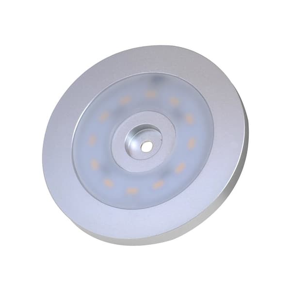 Utenpåliggende spotlight 12-leds 12V 240lm Ø55x5,0mm