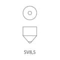 Miniatyrbilde 3 av 4: Bilpære 12V 10W SV8.5 11x43 2 stk i blisterpakning