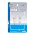 Miniatyrbilde 1 av 4: Bilpære 12V 10W SV8.5 11x43 2 stk i blisterpakning
