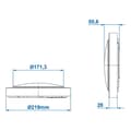 Miniatyrbilde 6 av 6: Taklys 42-leds 12V 840lm Ø220x50mm