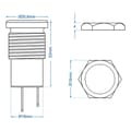 Miniatyrbilde 6 av 6: Innfelt stikkontakt DIN 12V messing