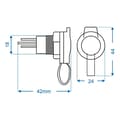 Miniatyrbillede 7 af 7: Indbygningsstik DIN 12V/24V-16A i blister