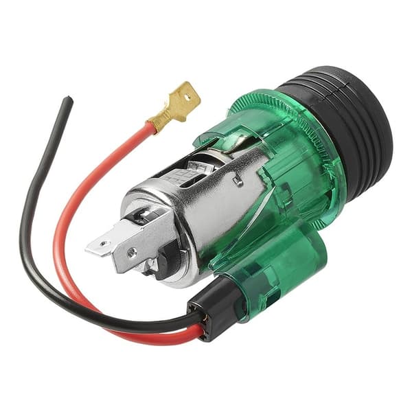 Sigarettenner innfelt stikkontakt med belysning 12V/24V i blister