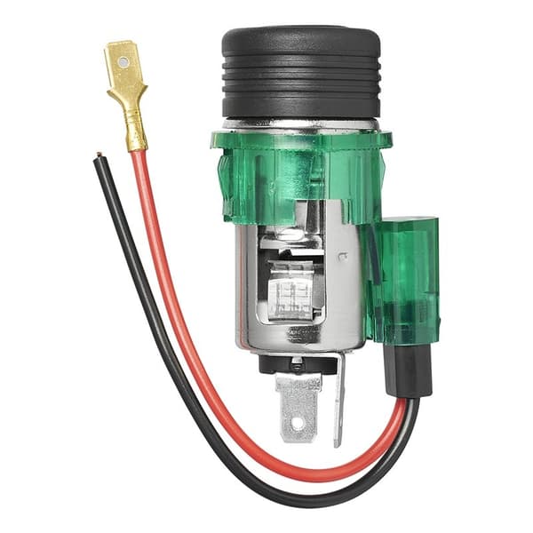 Sigarettenner innfelt stikkontakt med belysning 12V/24V i blister