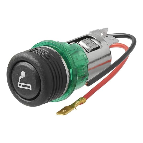 Sigarettenner innfelt stikkontakt med belysning 12V/24V i blister