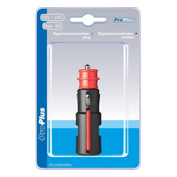 Cigarettænderstik universal 12V/24V i blister