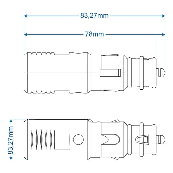Cigarettænderstik universal 12V/24V