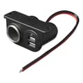 Pikkukuva 4 / 7: Pinta-asennettava tupakansytyttimen pistoke + 2xUSB-tyyppi A 12V/24V läpipainopakkauksessa